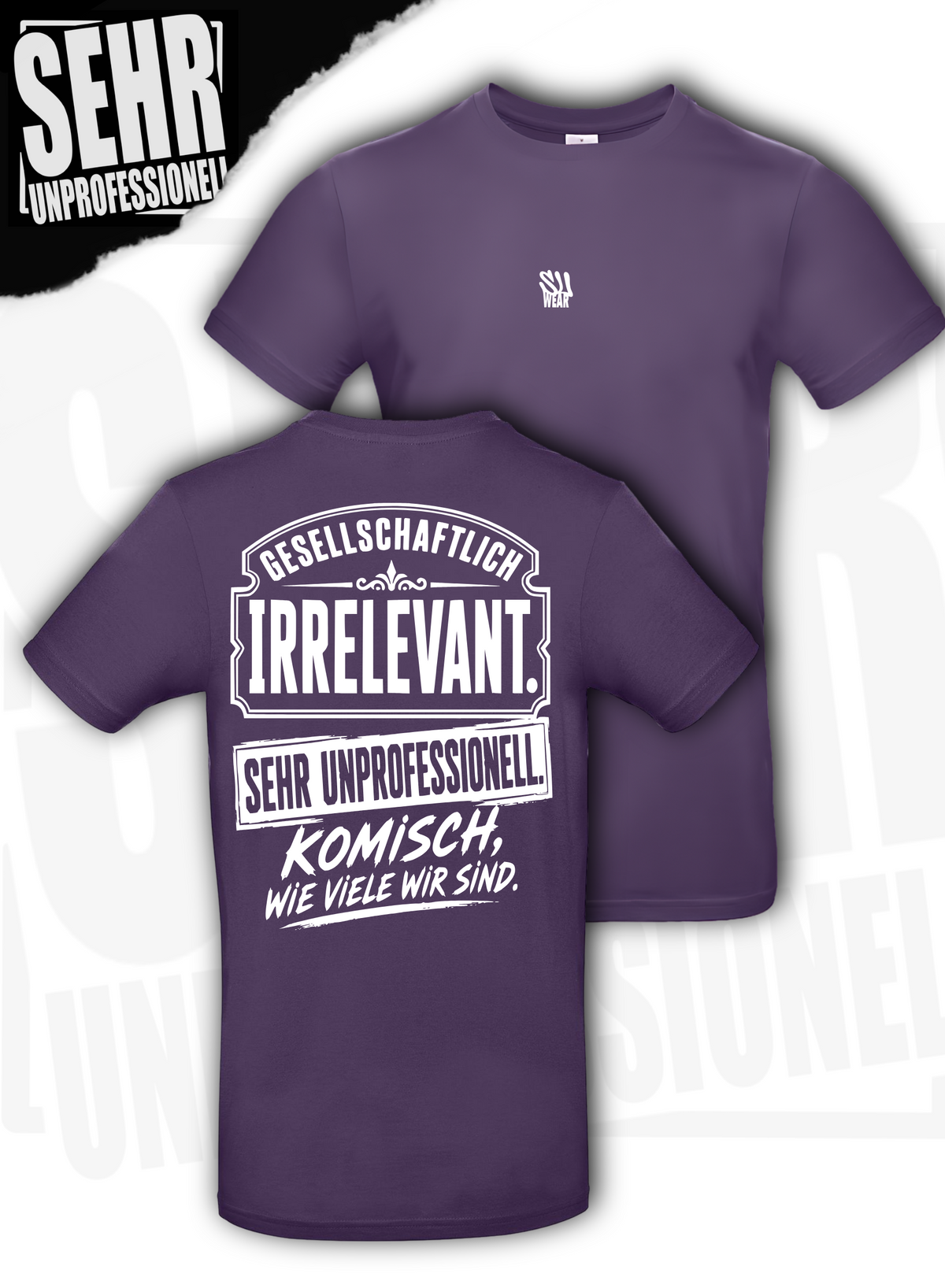 "Komisch wie viele wir sind." Regular-Shirt