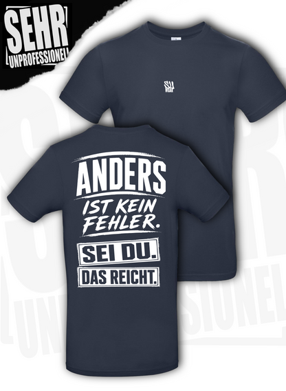 "Anders ist kein Fehler." Regular-Shirt
