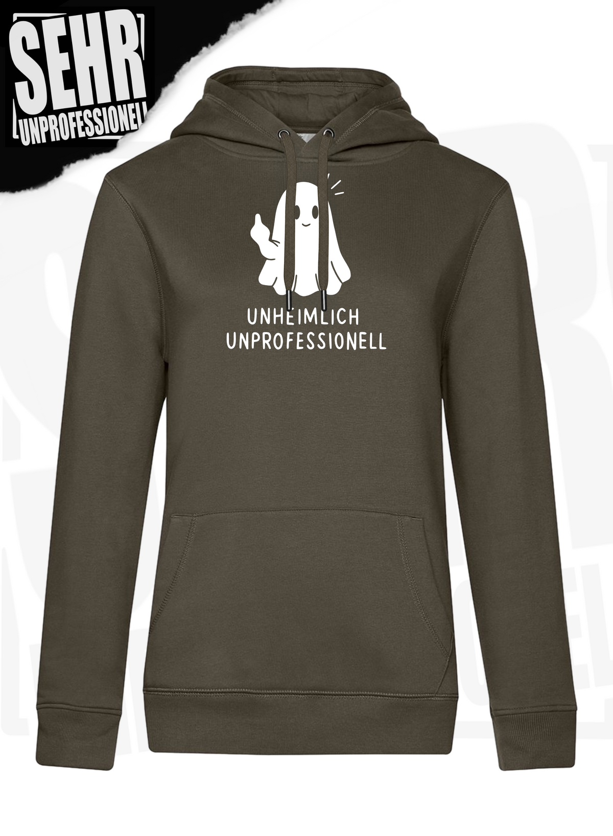 "Unheimlich Unprofessionell" Regular & Ladies-Hoodie