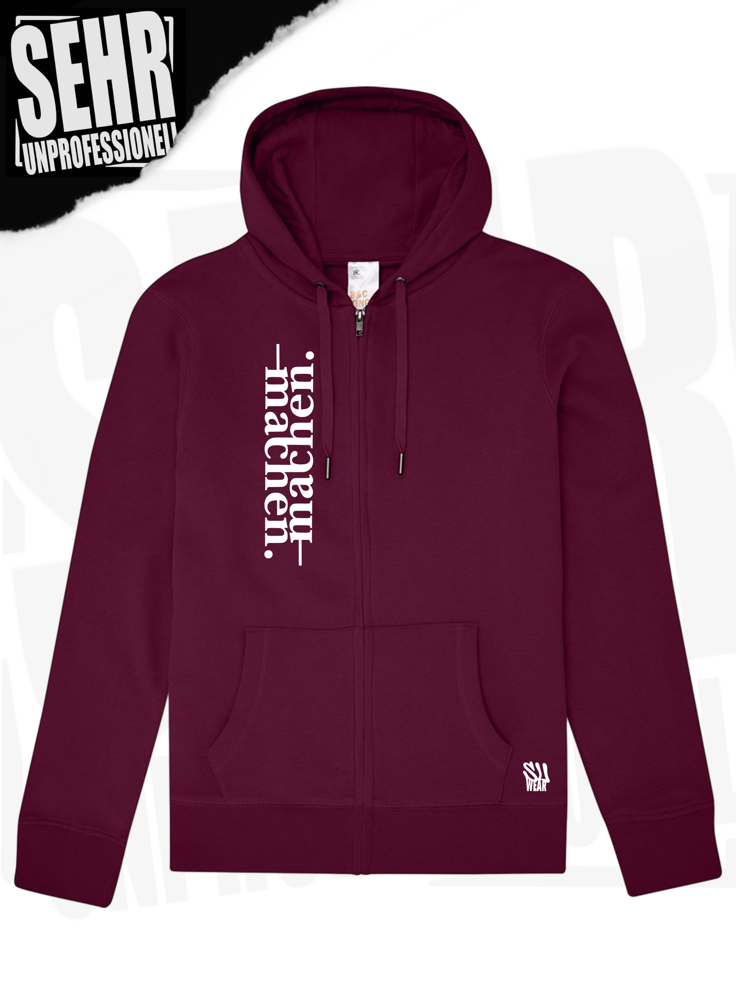 "machen." Zip-Hoodie