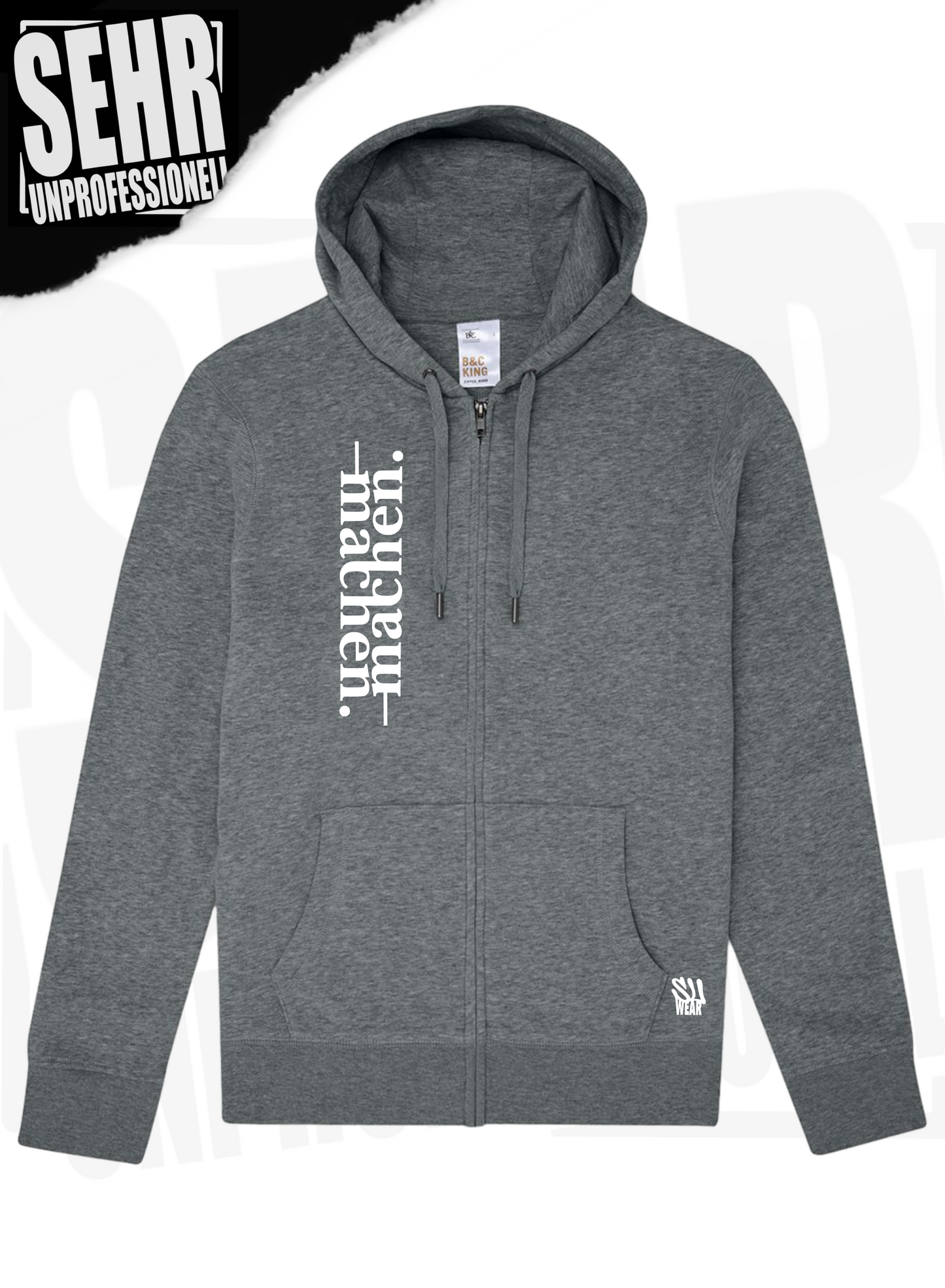 "machen." Zip-Hoodie