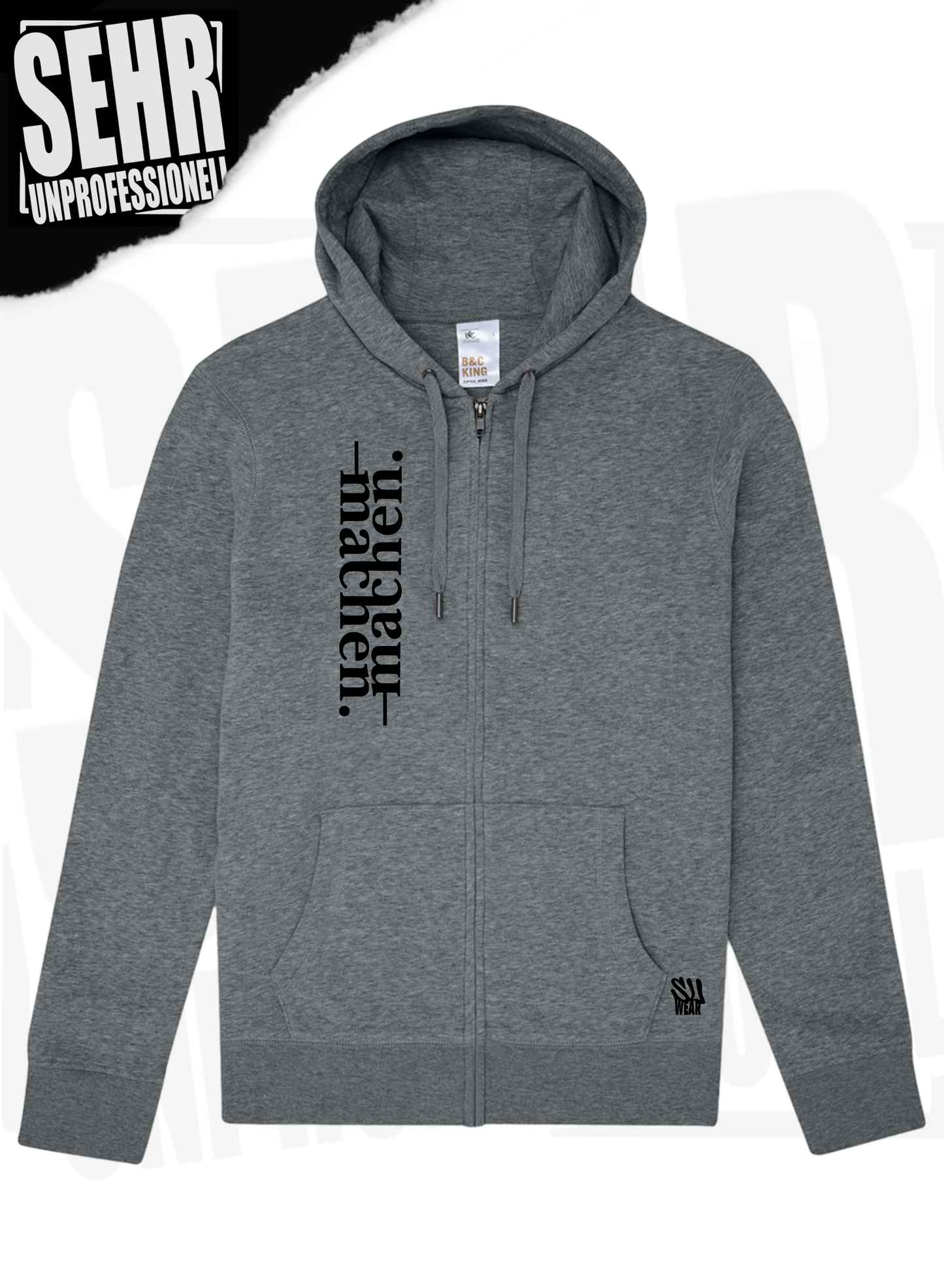 "machen." Zip-Hoodie