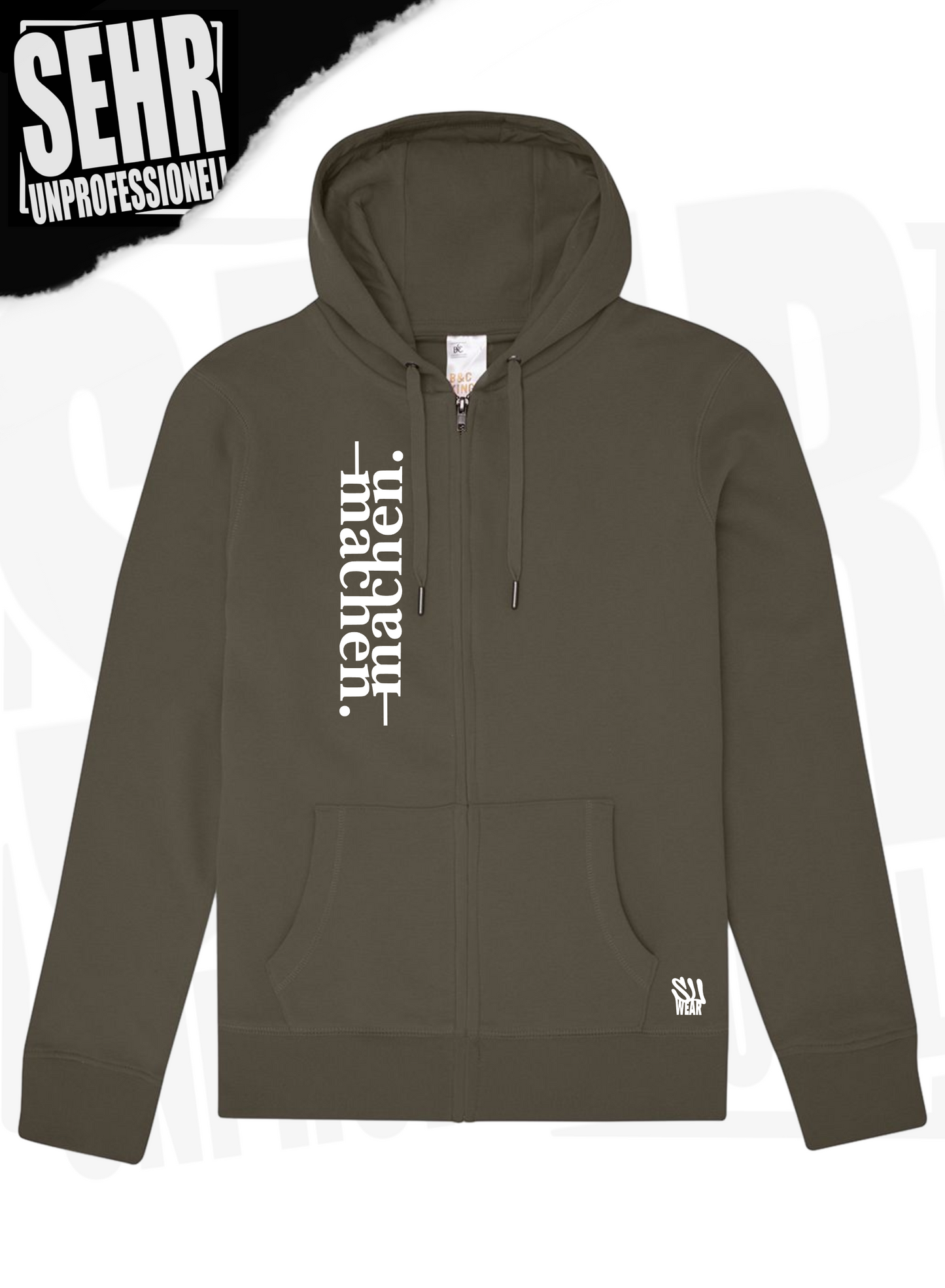 "machen." Zip-Hoodie