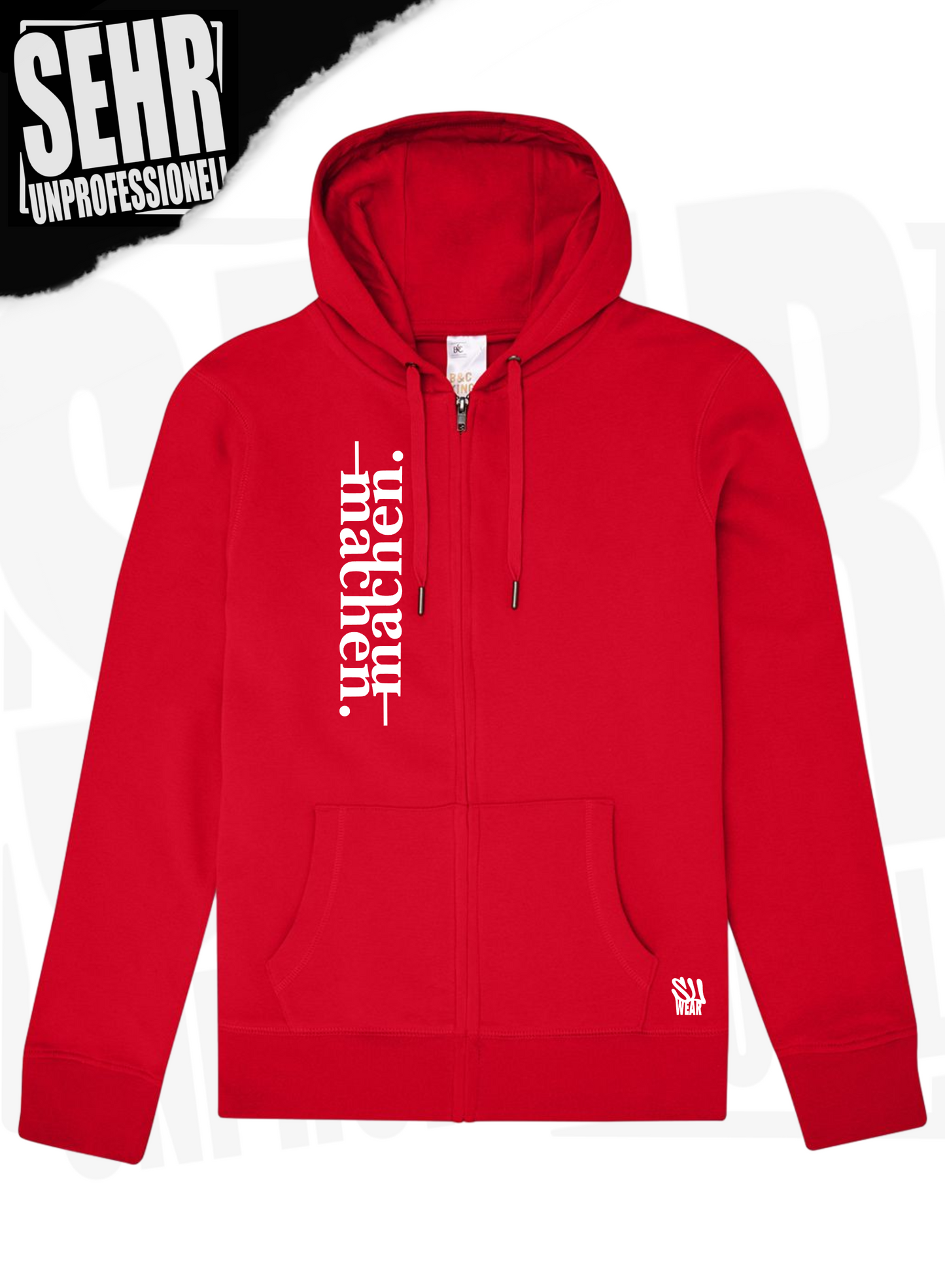 "machen." Zip-Hoodie