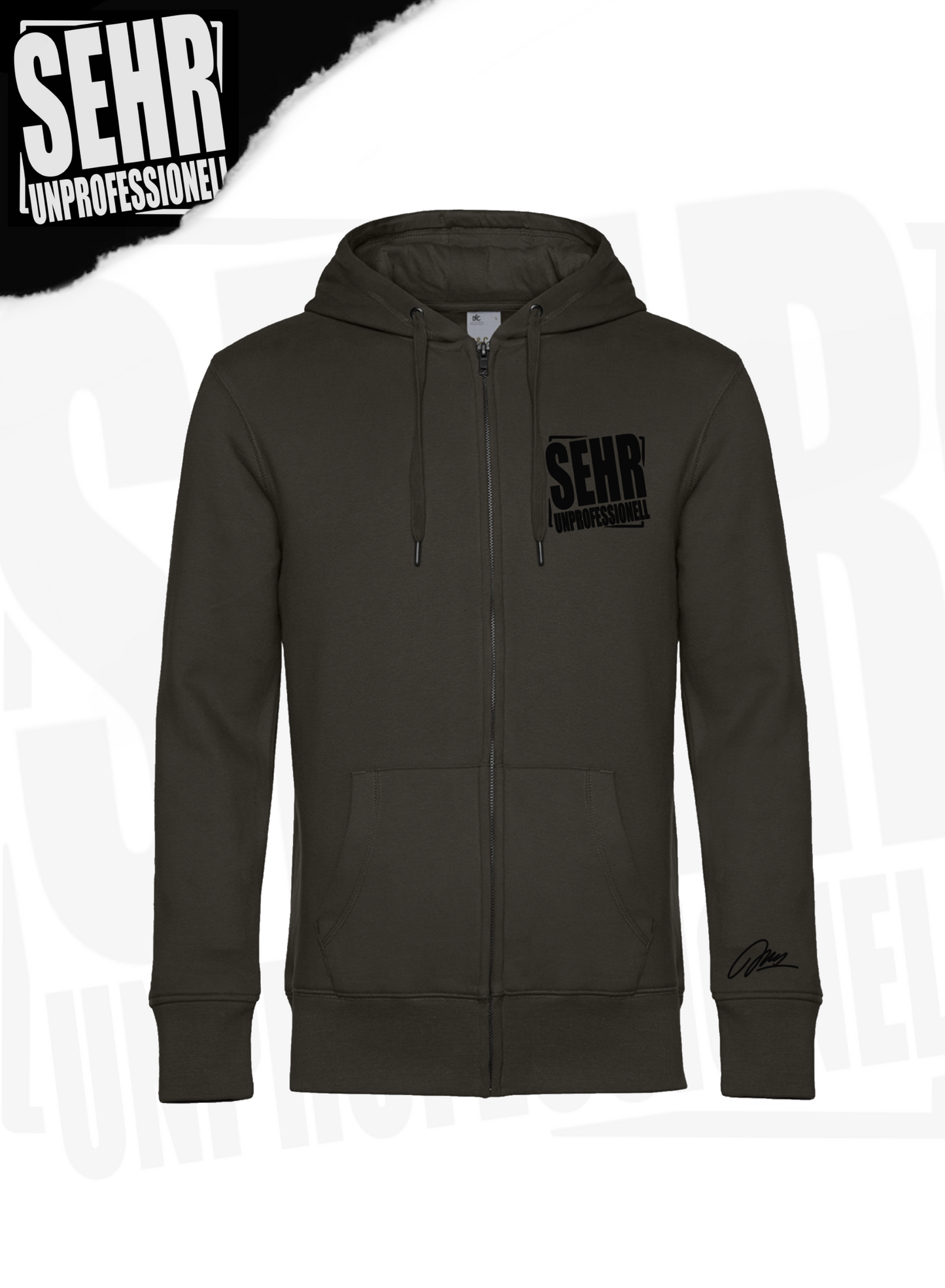 "Sehr Unprofessionell" Zip-Hoodie